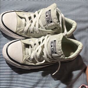 Mint green converse
